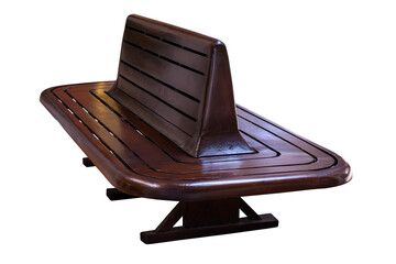 Old style railway station wood chair