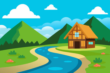 landscape with house