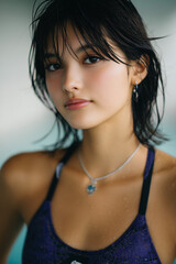 woman, pool, summer, bikini, beauty, swimming, 