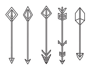 Clean Arrow Right Line Drawing Vector Image