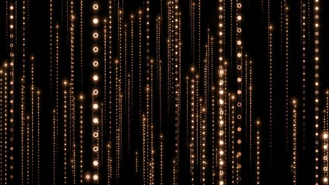 Matrix Code Digital Rain of Falling dot