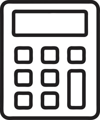 calculating glyph icon