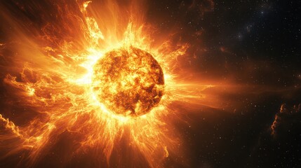 Obraz premium Vibrant Stellar Emission Depicting a Distant Galaxy in the Universe