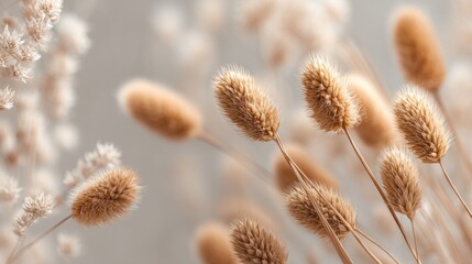 Soft, muted beige dried grasses
