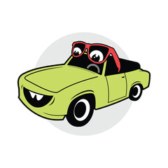 funny cartoon car cartoon car vector car vector logo