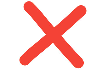 Obraz premium red cross mark