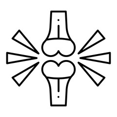 Bone Friction line icon