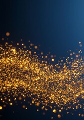 Golden Stardust Swirl: A Digital Dream