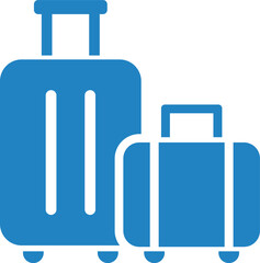 Fototapeta premium スーツケース/荷物のアイコンイラスト