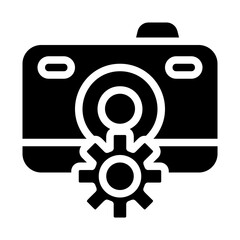 Auto Focus Solid Icon