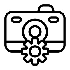 Auto Focus Line Icon