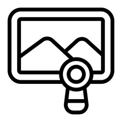 Image Preview Line Icon
