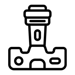 Lens Mount Line Icon