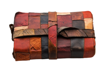 Patchwork leather bag close