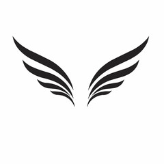 Abstract flowing curves in black and white, suggestive of organic shapes, wings, or flowing design