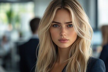 Confident businesswoman in modern office