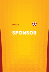 Sport jersey template design. Sport t-shirt mockup design. Vector illustration