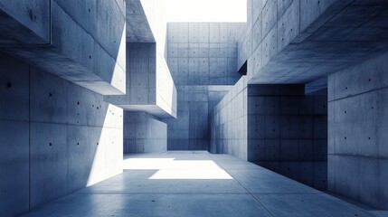 Obraz premium Modern concrete architectural interior (3)