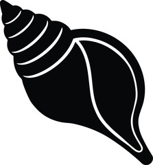 Conch Shell Icon Outline Vector Illustration