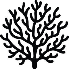Coral Icon Outline Vector Illustration