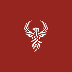 Fototapeta premium Tribal Phoenix of Rebirth Logo