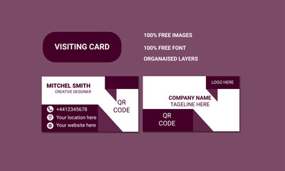 Modern business card print templates.