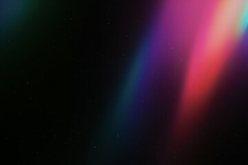 Obraz premium Cyberpunk Nightclub with Holographic Lights, Laser Beams, and Rainbow Dusted Overlay – Retro Futuristic Design, Long Exposure, Glowing Effects, No People, Youth Culture Inspired