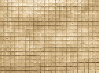 Brown color ceramic tile wall for abstract seamless background and texture.