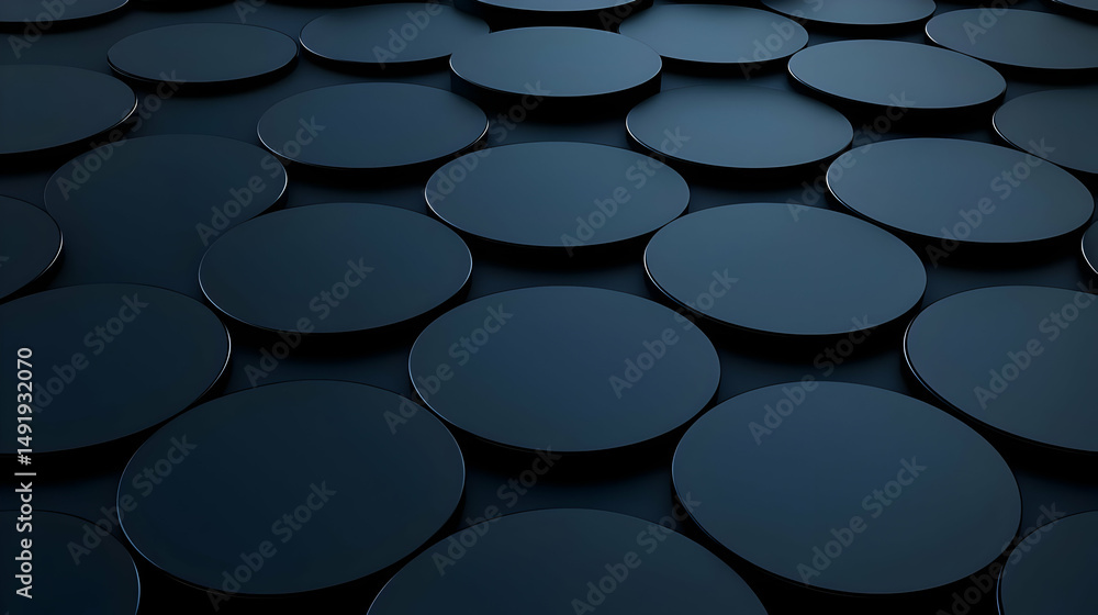 Poster dark circles pattern background