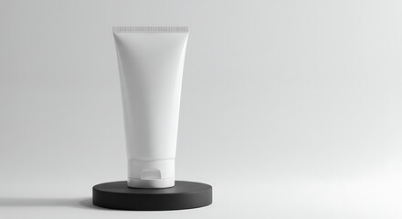 White Cosmetic Tube on Stand