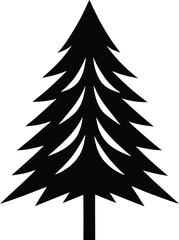 Fototapeta premium Pine Tree Icon Outline Vector illustration