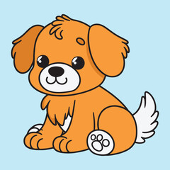 A Delightful Orange Puppy Ready to Play with New Friends