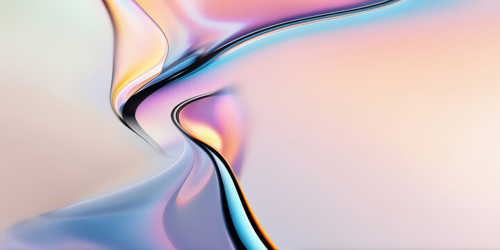 Exploring Vibrant Glass Shapes With Abstract Designs in Soft Pastel Colors