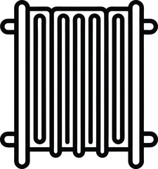 Radiator Icon Outline Vector illustration