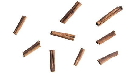 Set of Wooden Pieces Isolated on Transparent Background for Natural, Rustic, and Craft Design Elements
