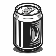 tin can vector illustration