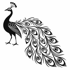 peacock vector illustration