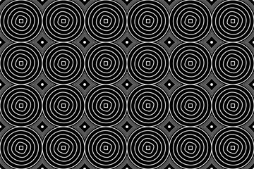 Retro Circle Optical Pattern