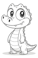 Obraz premium Colouring page for kids, hand drawn vector illustration of a cartoon, pre school Colouring page, animal Colouring page, flower Colouring page, adult Colouring page,printables 