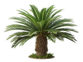 Obraz premium Stunning cycas revoluta houseplant showcases lush green fronds that bring tropical feel to any indoor space