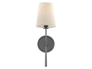 Rhodes Sconce , materials: Bronze/Fabric material , Elegant Lighting Fixture Against white bachground ,