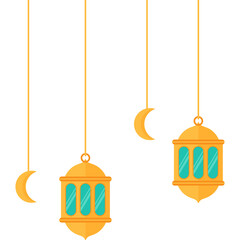 Ramadan Lanterns: Moon, Stars, and Blessings