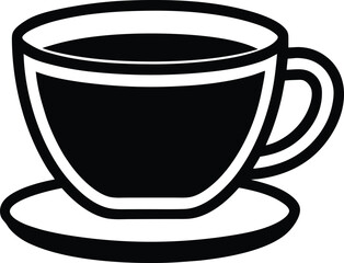Tea Cup Icon Outline Vector illustration