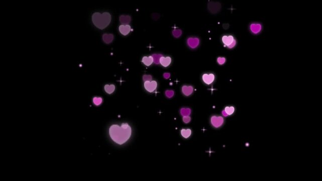 Lovely hearts animation video. 