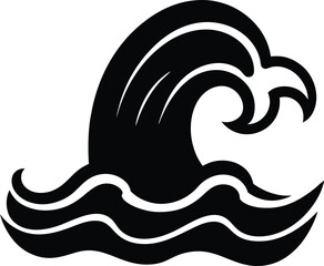 Tidal Wave Icon Outline Vector illustration