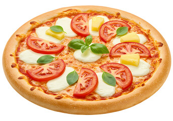 Delicious Margherita Pizza HighResolution Food Photo on Transparent background