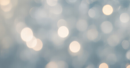 Fototapeta premium Blurred lights create a bokeh effect with soft colors and abstract patterns.
