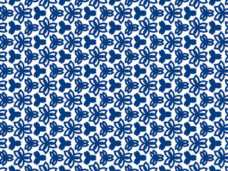 vector retro style pattern with flowers