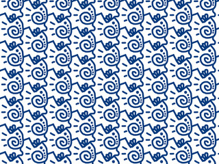 Cute elephant pattern design with white background 