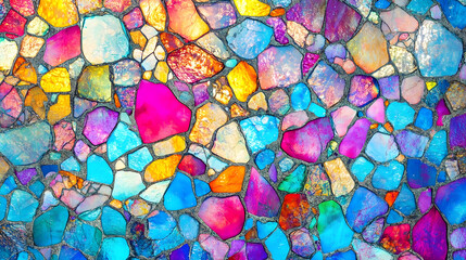 Colorful abstract shapes background